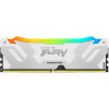 Kingston FURY 16 GB DDR5 6400 MHz Renegade Silver/White RGB (KF564C32RWA-16) - зображення 2