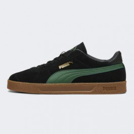 PUMA Кеди  club (381111-27) 10 Чорний, Зелений, Золотий