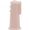 Difrax Дитяча зубна щітка  Cиліконова, масажна, Pink (377 Pink) - зображення 1