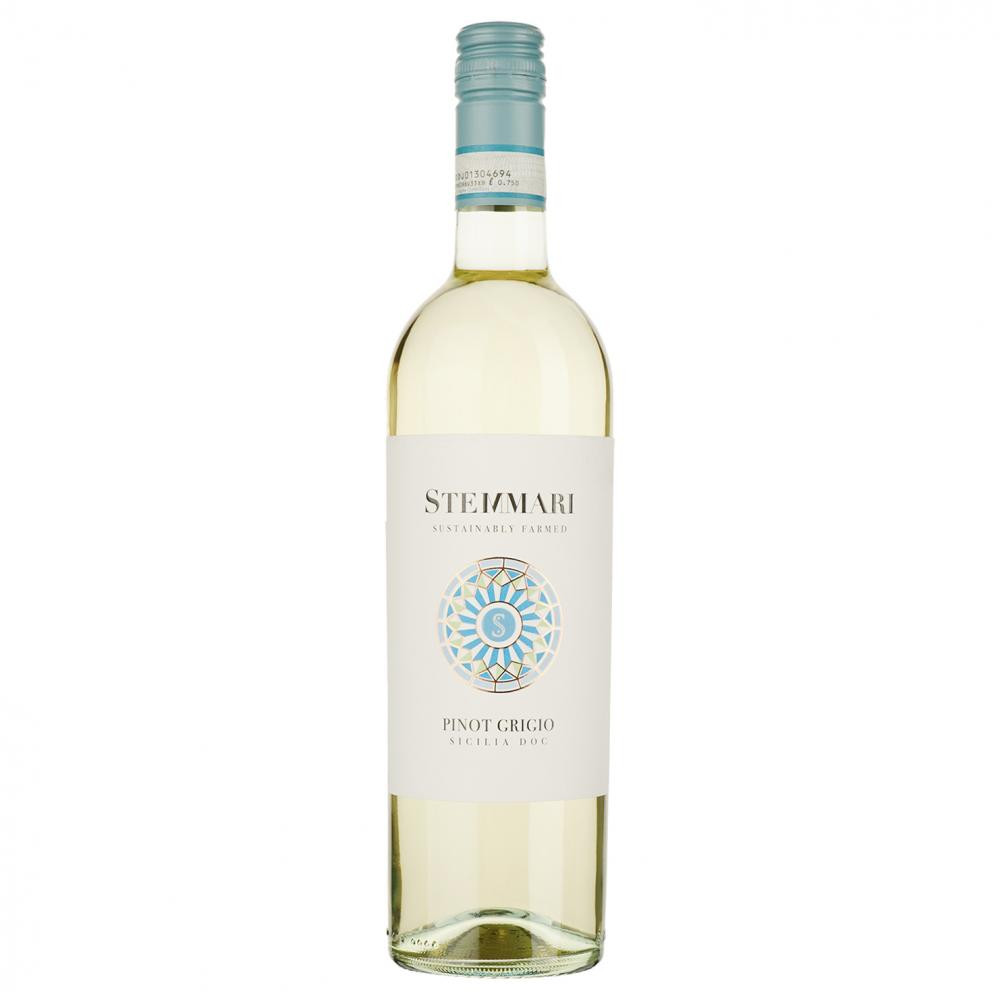 Stemmari Вино  Pinot Grigio біле сухе 0,75л 13% (8032601680086) - зображення 1