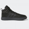 Adidas Кеди hoops 3.0 mid wtr cblack/carbon/ftwwht (GW6421) 12 Чорний - зображення 3