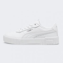 PUMA Жіночі кеди низькі  Carina 2.0 Lux 39501701 37 (4UK) 23 см  White-Vapor Gray- Silver (4099686092320)