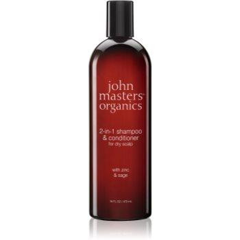John Masters Organics Zinc & Sage шампунь та кондиціонер 2 в1 473 мл - зображення 1