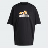 Adidas Футболка оверсайз подовжена жіноча  W FLWR BOS GT IR5896 XS Black (4067886631649) - зображення 6