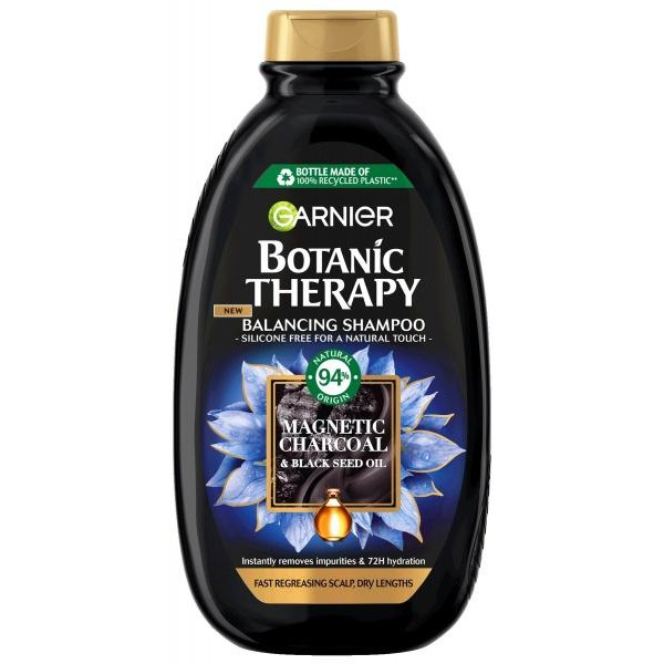 Garnier Балансуючий шампунь  Botanic Therapy Магнетичне вугілля, 400 мл - зображення 1