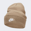 Nike Бежева шапка  U NK PEAK BEANIE TC FUT L FB6528-247 - зображення 1