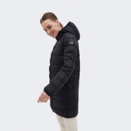 Champion Чорна жіноча куртка  hooded polyfilled jacket cha116869-NBK