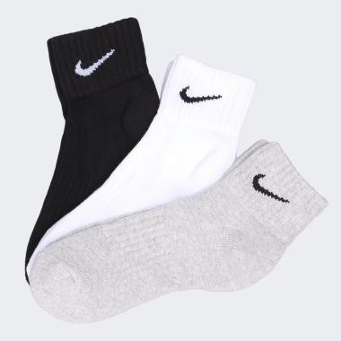Nike Чорні шкарпетки  Unisex Cushion Quarter Training Sock (3 Pair) SX4926-901 - зображення 1