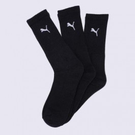 PUMA Чорні шкарпетки  SPORT SOCKS 3-PACK (120 Needle) 880355/01