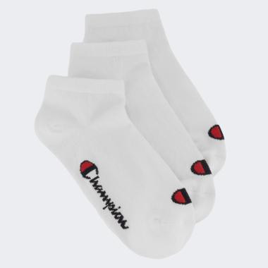 Champion Білі шкарпетки  3pk Sneaker Socks chaU24560-WHT/WHT - зображення 1