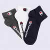 Champion Чорні шкарпетки  3pk Quarter Socks chaU24559-NNY/WHT - зображення 1
