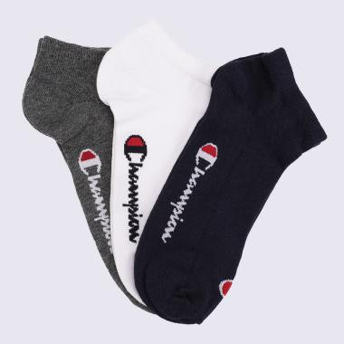 Champion Чорні шкарпетки  3pk Sneaker Socks chaU24560-NNY/WHT - зображення 1