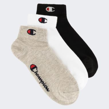 Champion Чорні шкарпетки  3pk Quarter Socks chaU24559-OXGM/WHT - зображення 1