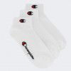 Champion Білі шкарпетки  3pk Quarter Socks chaU24559-WHT/WHT - зображення 1