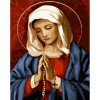 STRATEG Картина за номерами ПРЕМІУМ Діва Марія з лаком розміром 30х40 см SS6746 - зображення 1