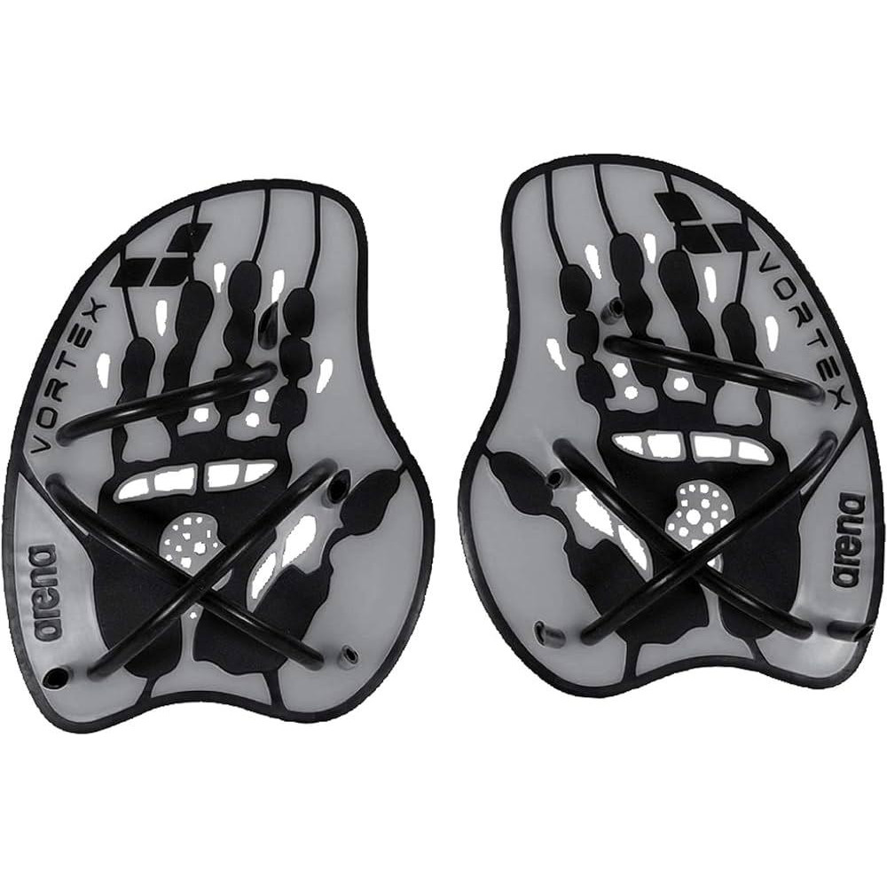 Arena Лопатки для плавания  Vortex Evolution Hand Paddle 95232-15 L Black-silver (3468333788816) - зображення 1