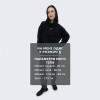 Nike Чорна жіноча кофта  W NSW PHNX FLC OS PO HOODIE DQ5860-010 - зображення 6