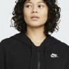 Nike Чорна жіноча кофта  W NSW CLUB FLC FZ HOODIE STD DQ5471-010 - зображення 4