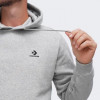 Converse Сіра чоловіча кофта  STANDARD FIT LEFT CHEST STAR CHEV EMB HOODIE BB con10024509-035 - зображення 4