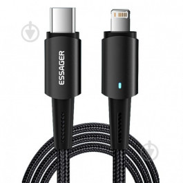 Essager Sunset Charging Cable Type-C to Lightning 20W 0.5m Black (EXCTL-CGB01)