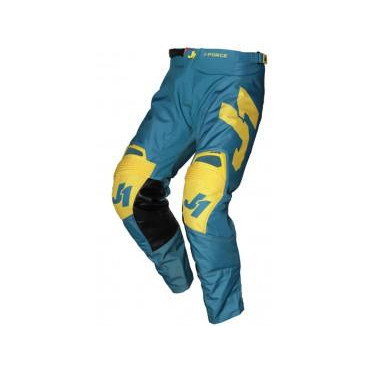 Just1 Мотоштаны Just1 J-Force Terra Blue-Yellow 36 - зображення 1