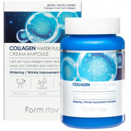 FarmStay Увлажняющий крем-сыворотка  Collagen Water Full Moist Cream Ampoule с коллагеном 250 мл (88090351434