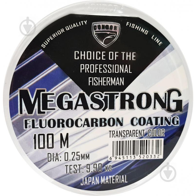 Condor Megastrong Fluorocarbon Coating / 0.30mm 100m 13.3kg - зображення 1