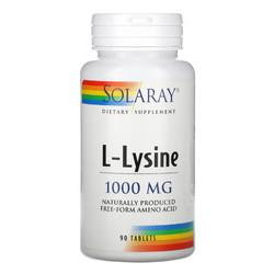 Solaray L-Lysine 1000 mg (90 табл) - зображення 1