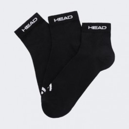   HEAD Набор носков  Quarter 3P Unisex 761011001-200 43-46 р 3 пары Черный (8718824272603)