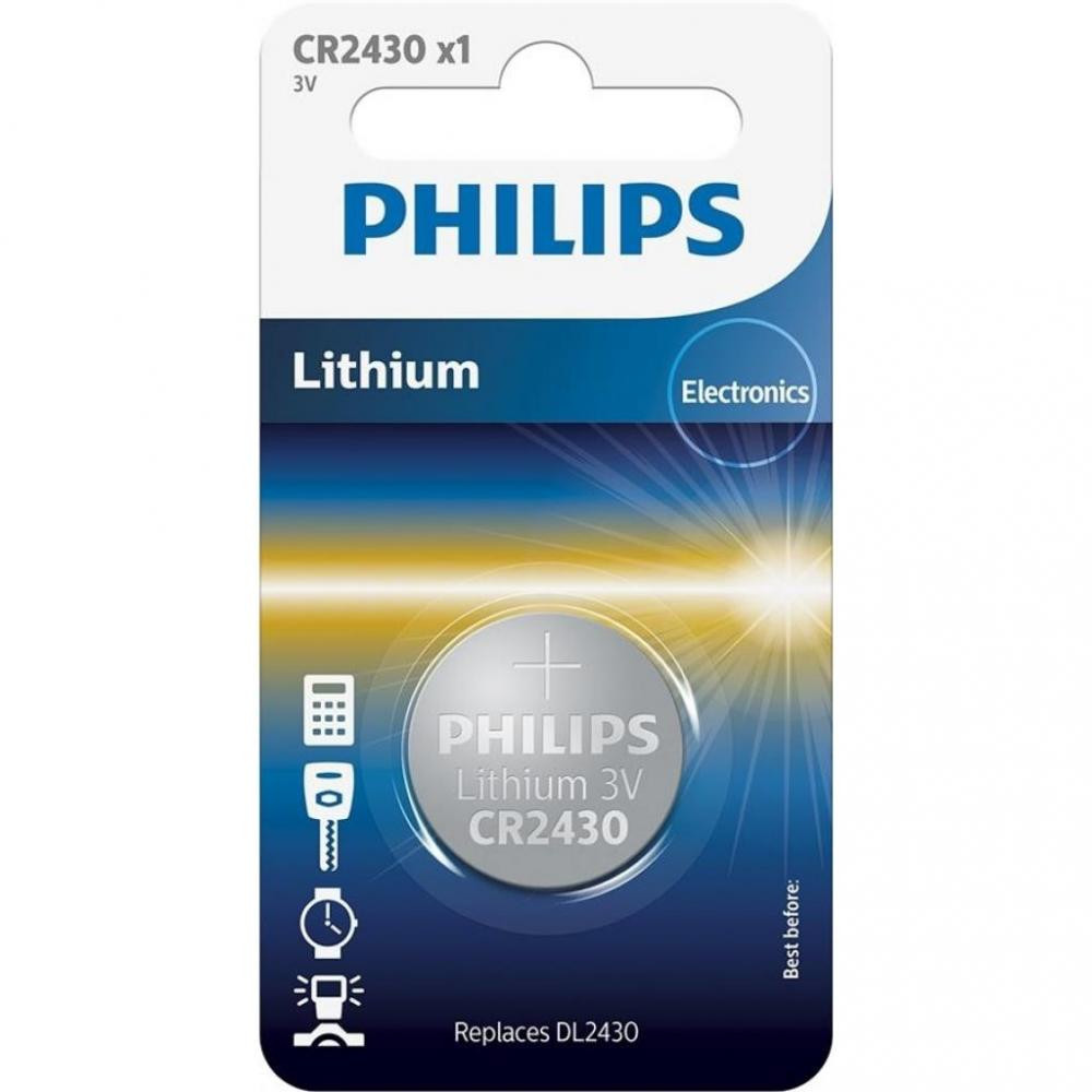 Philips CR-2430 bat(3B) Lithium 1шт (CR2430/00B) - зображення 1