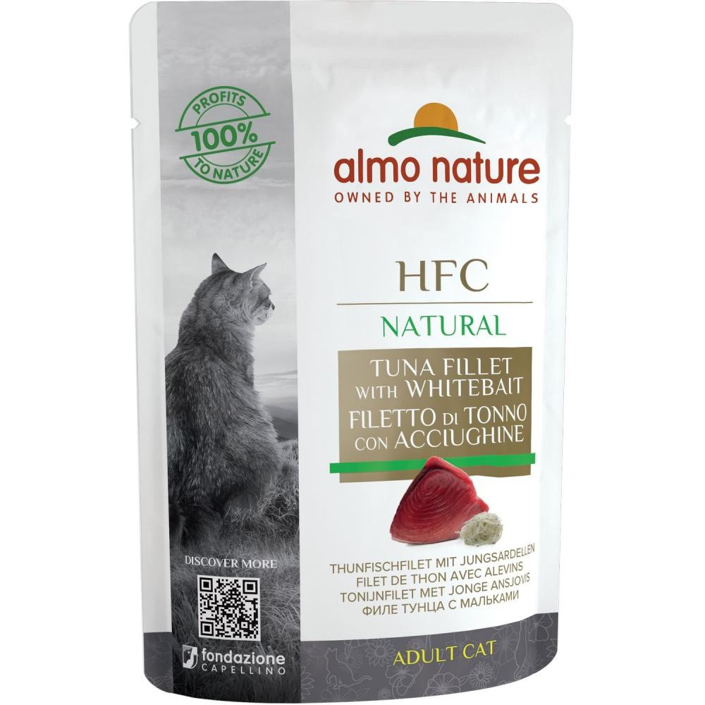 Almo Nature HFC Cat Natural Tuna With Whitebait 55 г (8001154126167) - зображення 1