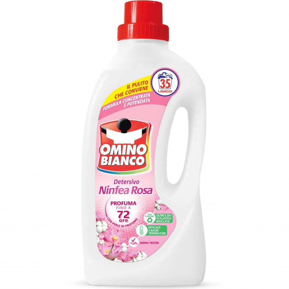 Omino Bianco Універсальний гель для прання Рожева лілія 35 прань 1.4 л (8003650023179) - зображення 1