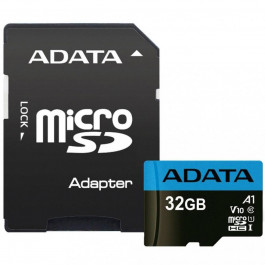 ADATA 32 GB microSDHC UHS-I Premier A1 + SD Adapter AUSDH32GUICL10A1-RA1