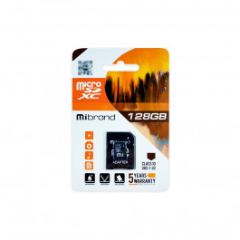 Mibrand 128 GB microSDXC UHS-I U3 + SD-adapter (MICDHU3/128GB-A)