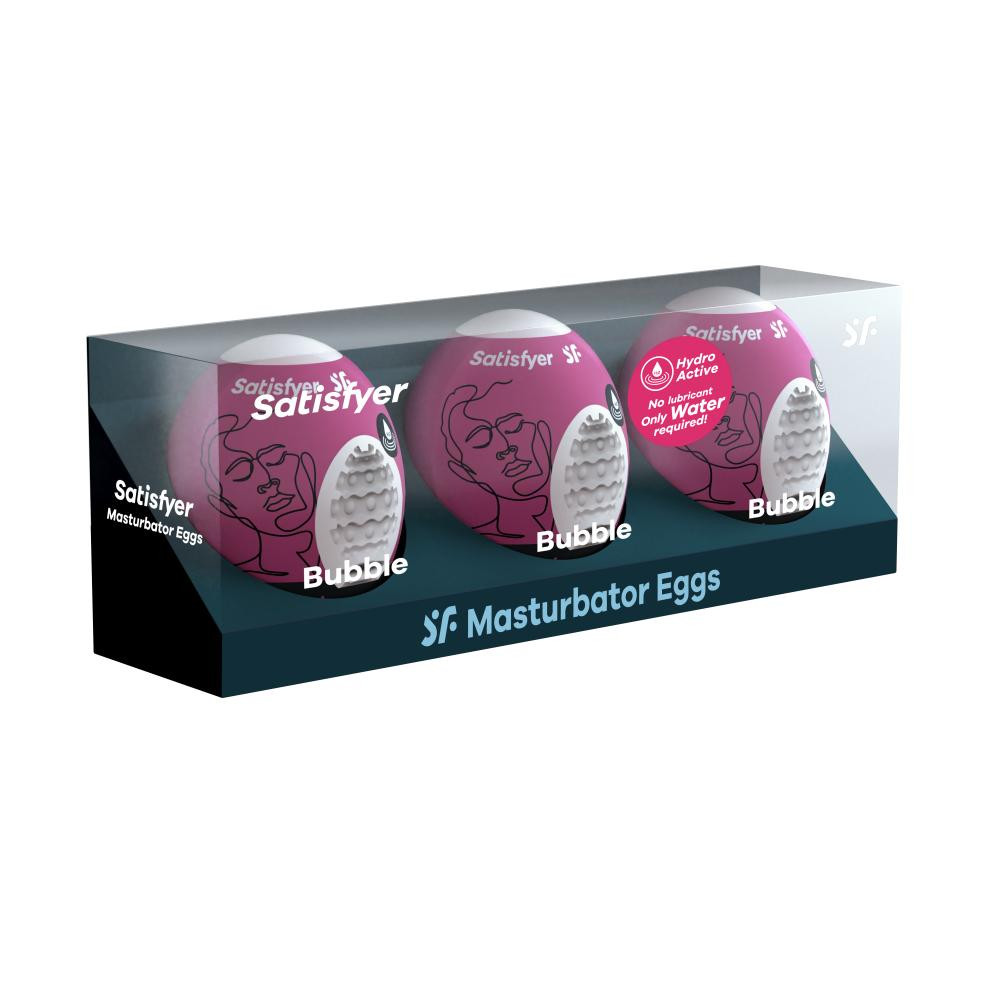 Satisfyer Masturbator Egg 3er Set Bubble (9043453) - зображення 1