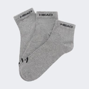 HEAD Сірі шкарпетки  QUARTER 3P UNISEX hea761011001-400 - зображення 1
