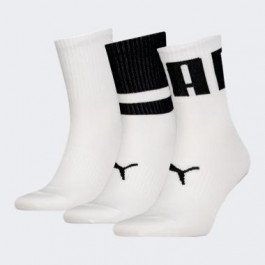 PUMA Білі шкарпетки  UNISEX BIG LOGO SHORT CREW 3P 938388/01