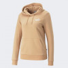 PUMA Бежева жіноча кофта  ESS+ Embroidery Hoodie TR 848332/89 - зображення 6