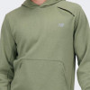 New Balance Оливкова чоловіча кофта  Hoodie Tech Knit nblMT41139DEK - зображення 4