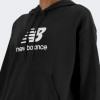 New Balance Чорна жіноча кофта  Hoodie NB Stacked Logo nblWT41504BK - зображення 4