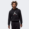 Jordan Чорна чоловіча кофта  M J ESS FLC BASELINE HOODIE FD7545-010 - зображення 1