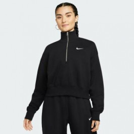 Nike Чорна жіноча кофта  W NSW PHNX FLC QZ CROP DQ5767-010