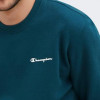 Champion Зелена чоловіча кофта  crewneck sweatshirt cha218288-TEL - зображення 4
