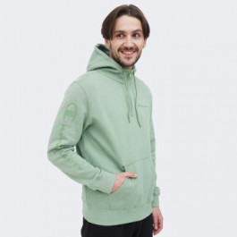 Champion Зелена чоловіча кофта  hooded half zip sweatshirt cha217930-SGR