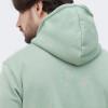 Champion Зелена чоловіча кофта  hooded half zip sweatshirt cha217930-SGR - зображення 4