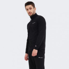 Champion Чорна чоловіча кофта  half zip top cha216695-NBK