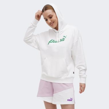 PUMA Біла жіноча кофта  ESS+ BLOSSOM Script Hoodie TR 679348/02 - зображення 1