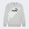 PUMA Світло-сіра чоловіча кофта  POWER Graphic Crew TR 678961/04 - зображення 6