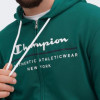 Champion Зелена чоловіча кофта  hooded full zip sweatshirt cha219730-AVT - зображення 4