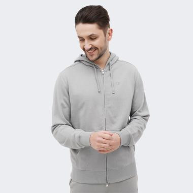 Champion Сіра чоловіча кофта  hooded full zip sweatshirt cha219873-WRG - зображення 1